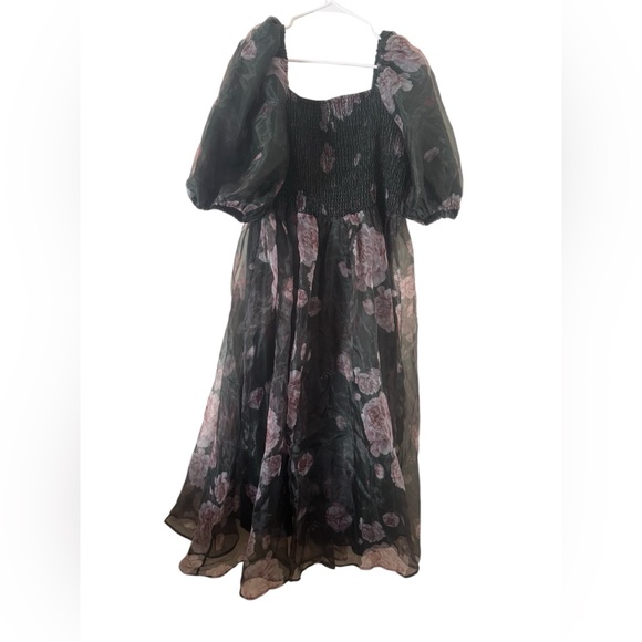 Chic soul Floral Dress in Green and Pink Size 3x - Picture 2 of 8